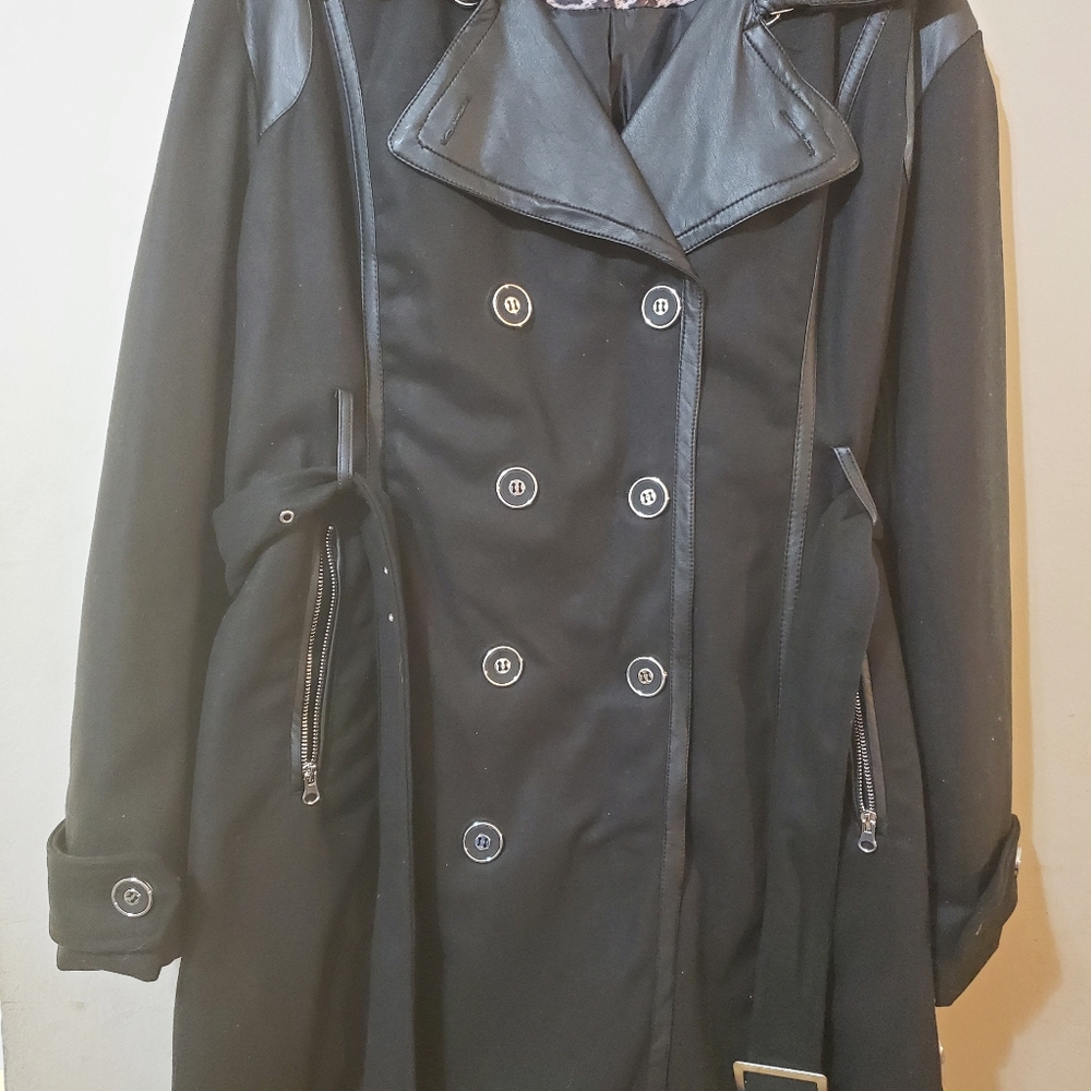 Excelled Double Breasted Trench/Pea Coat 2X